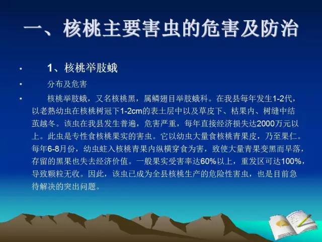 核桃主要病虫害防治技术