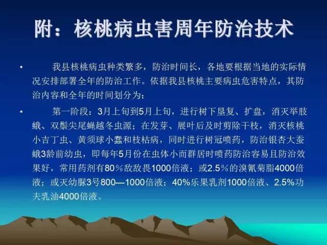 核桃主要病虫害防治技术